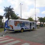 A Unitrans e Santa Maria disponibilizaram ônibus para o transporte de estudantes