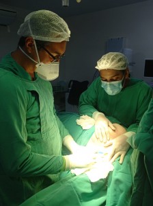 Uma das 22 cirurgias realizadas no final de semana