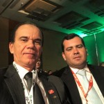 Diretor da Asplan, Pedro Neto, com o presidete da Feplaa, Alexandre Lima