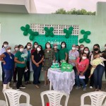 Os participantes da Roda de Conversa do Abril Verde no Hospital de Queimadas