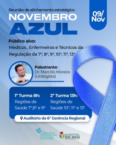 A palestra do dia 09 será realizada pelo médico urologista Marcílio Moreira 