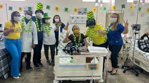 Alegria foi a tônica da tarde desta terça-feira no Hospital do Bem