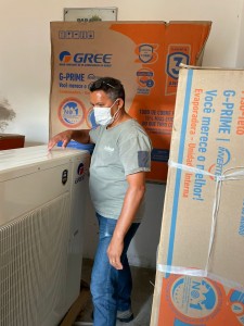 Boa parte dos aparelhos de ar condicionado doados pela Energisa já estão no hospital