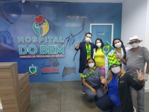 Equipe na recepção do Bem