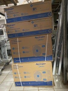 No total, serão 18 novos aparelhos de ar condicionado de última geração e de alta potência