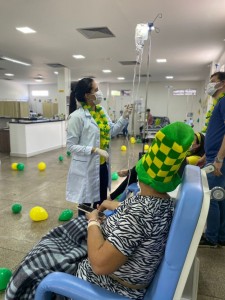 O serviço transcorreu normalmente, inclusive com as sessões de quimioterapia