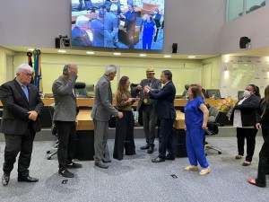 A entrega da Medalha