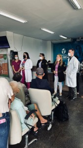 A ação foi feita pela manhã e a tarde no Hospital do Bem