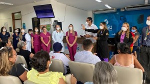 A equipe do Serviço Social também participou