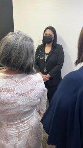 A oncologista Nayarah Xavier acompanhou a cerimônia