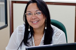 Kiony Vieira, gerente administrativa da Asplan, integra a equipe