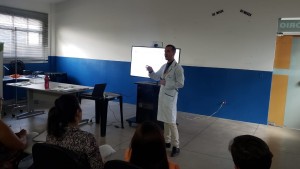 O Enfermeiro Oncológico, Fernando Régis foi o facilitador da capacitação