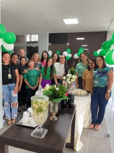 As mulheres que trabaham no prédio sede da Asplan foram homenageadas