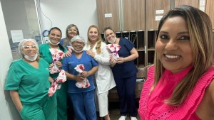 Funcionárias também ganharam brindes