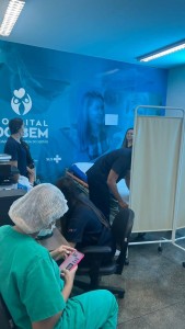 Houve realização de massagens