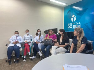 Parte da equipe de Patos que participa diretamente do Projeto TeleUTI do Hcor