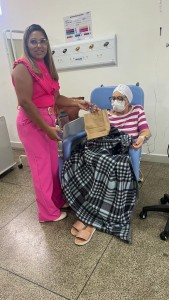 Suênia, do Serviço Social, foi uma das organizadoras da ação