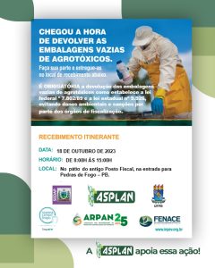 No dia 18 a ação contece em Pedras de Fogo